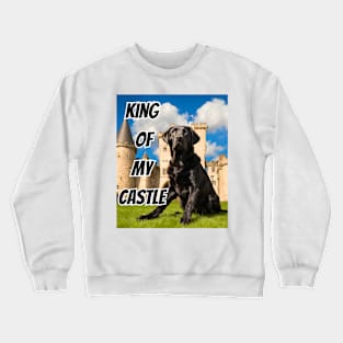 King of My Castle Black Labrador Retriever Crewneck Sweatshirt